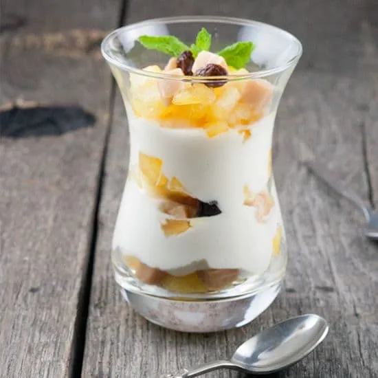 Recept: Gekarameliseerde appel met fudge