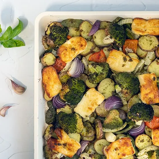 Recept: Vegetarische traybake