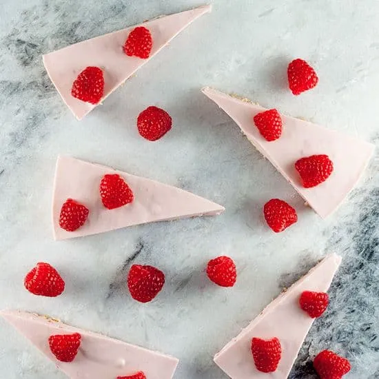 Recept: No bake cheesecake met frambozen