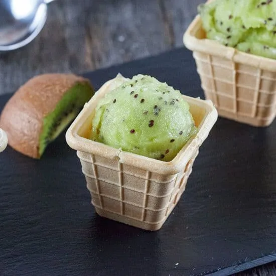 Mini kiwi sorbet