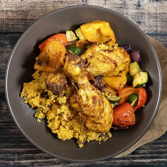 Couscous met kip en groenten