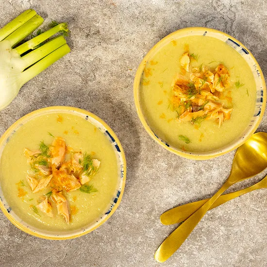 Recept: Venkelsoep met zalm