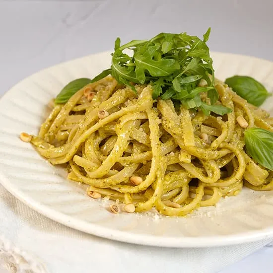 Recept: Vegetarische pasta pesto