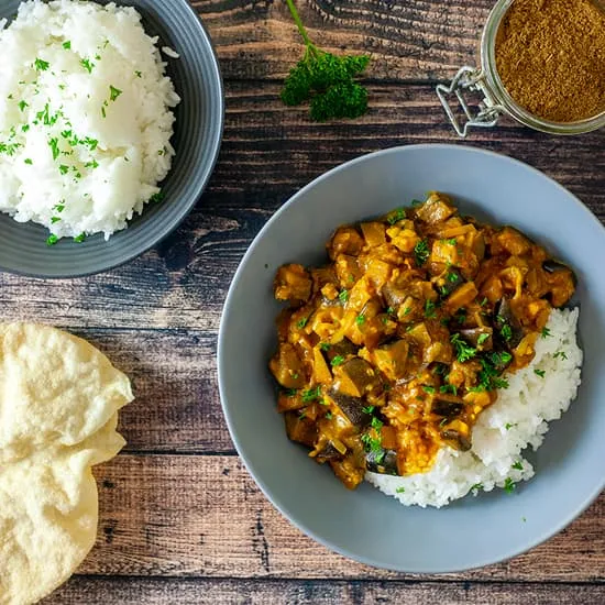 Recept: Aubergine curry