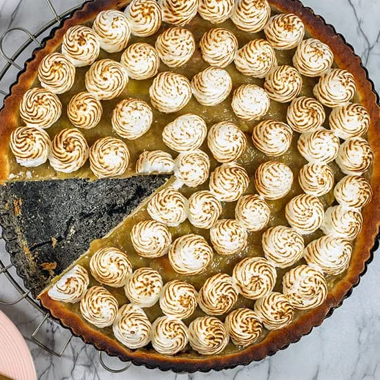Recept: Rabarber-schuimvlaai