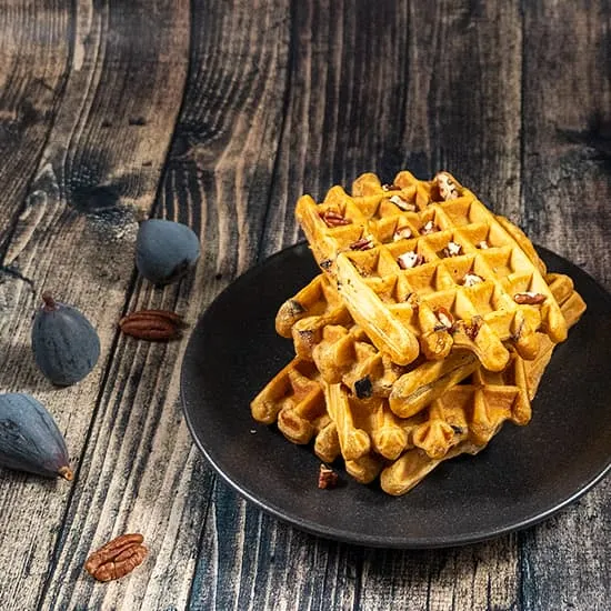 Recept: Zoete aardappel wafels met vijgen