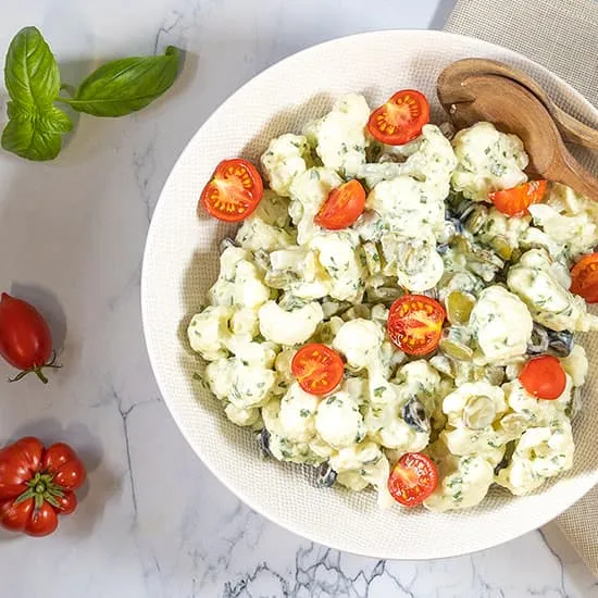 Recept: Bloemkoolsalade met basilicum