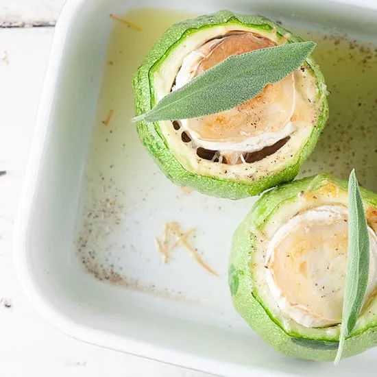 Recept: Gevulde courgette met geitenkaas
