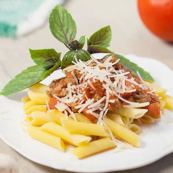 Recept: Pasta penne met bolognesesaus