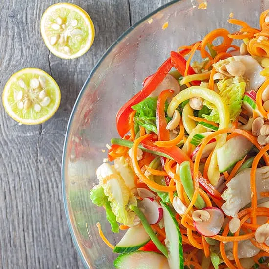 Recept: Oosterse salade met yuzu dressing