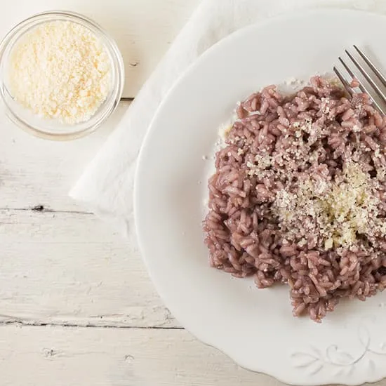 Risotto met rode wijn