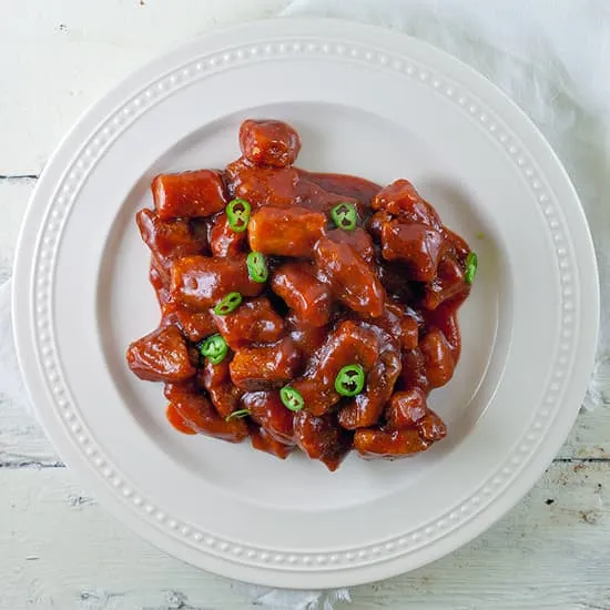 Recept: Tangcu Liji (zoetzure varkensreepjes)