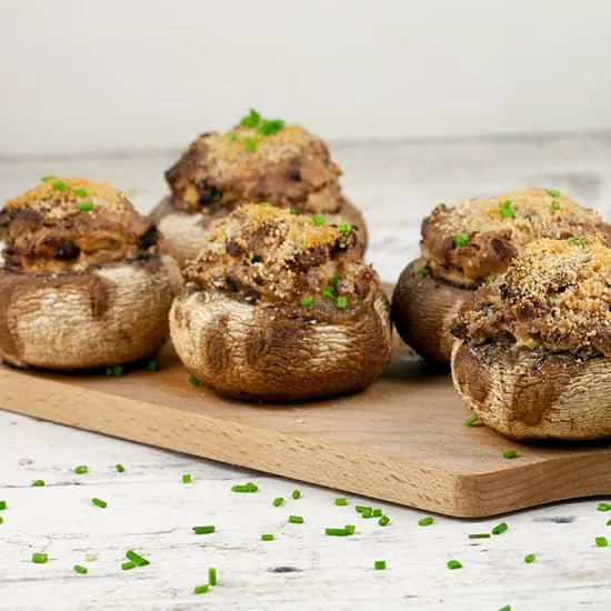 Recept: Gevulde champignons met ricotta