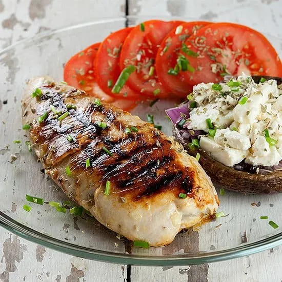 Recept: Kalkoenfilet met gevulde champignon