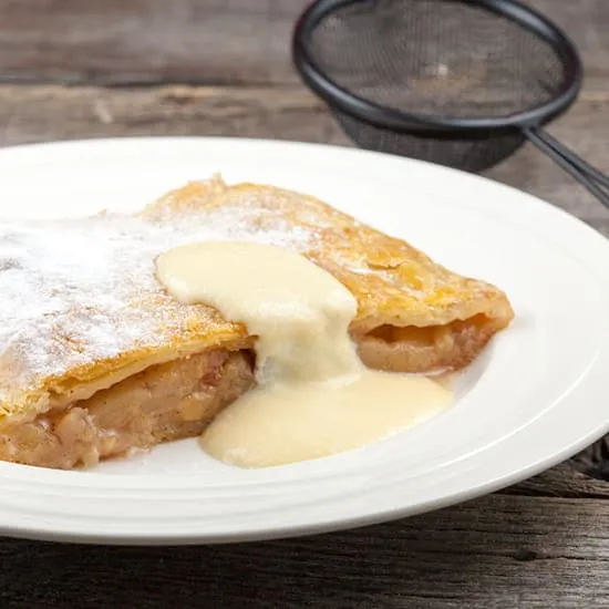 Recept: Apfelstrudel met vanillesaus