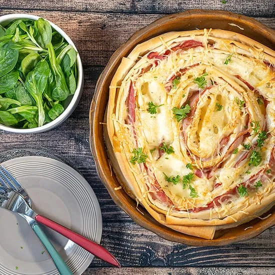 Recept: Raclette kaas quiche