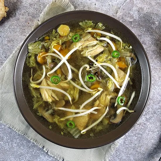 Recept: Aziatische kippensoep