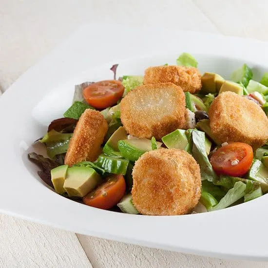 Recept: Salade met gebakken geitenkaas