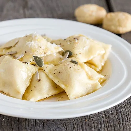 Recept: Ravioli met pompoen en amaretti