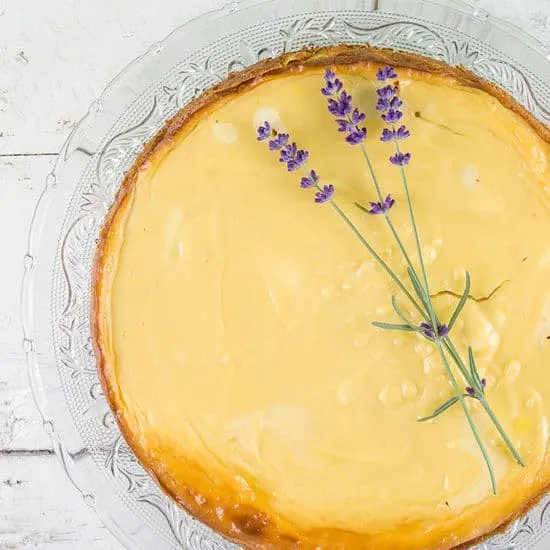 Recept: Lavendel honing cheesecake