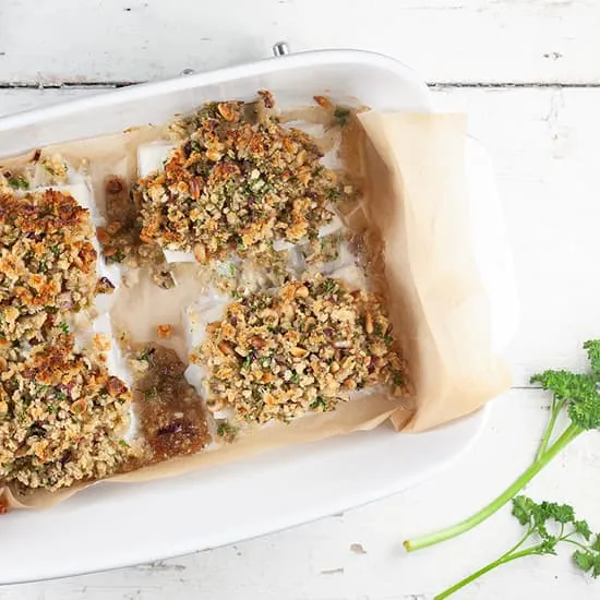 Recept: Kabeljauw met een krokant korstje