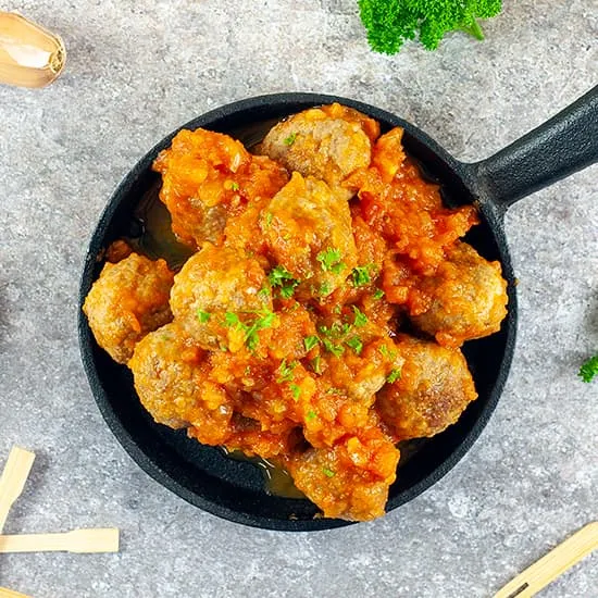 Recept: Albóndigas in tomatensaus