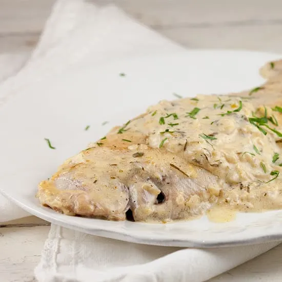 Tongfilet met cidersaus