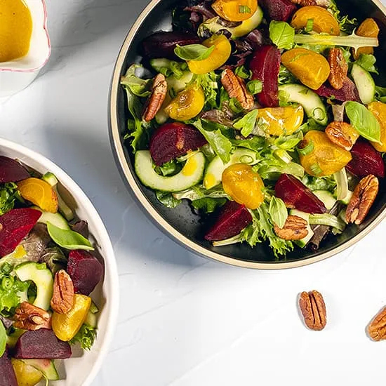 Recept: Rode bieten salade met pruimen