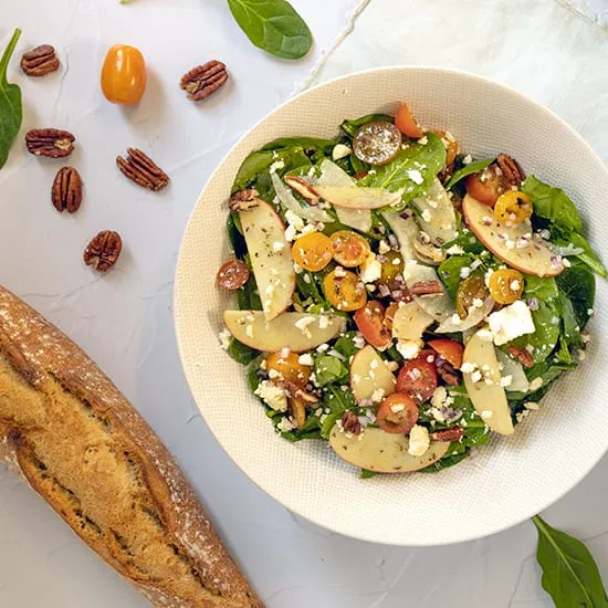 Recept: Spinaziesalade met feta