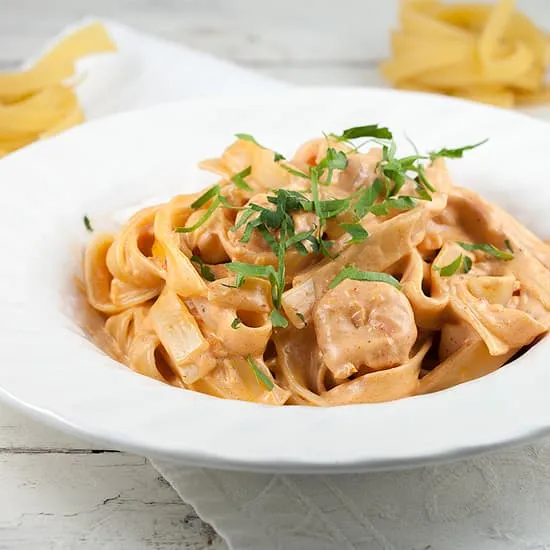Recept: Romige tagliatelle met scampi's