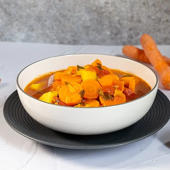 Recept: Wortelsoep met aardappel en gember