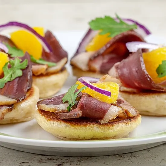 Recept: Blini's met eend