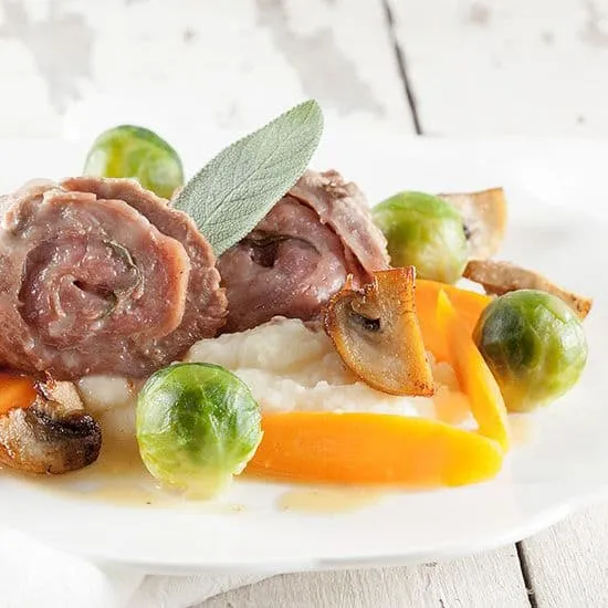 Recept: Klassieke saltimbocca met knolselderijpuree