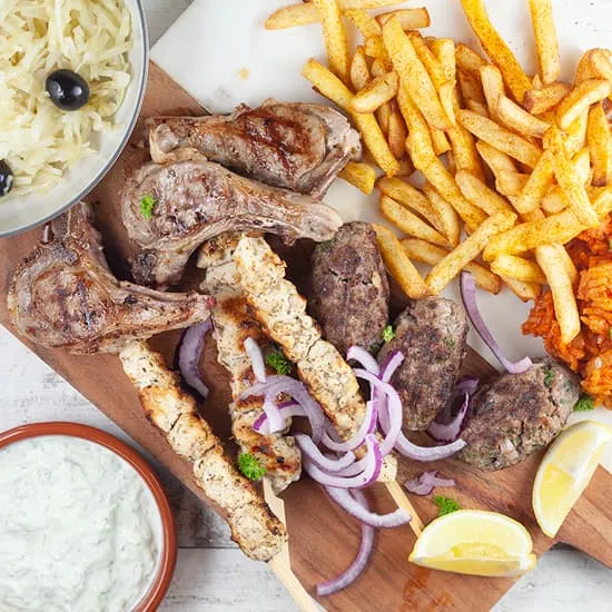Griekse mixed grill
