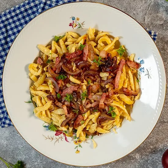Recept: Spätzle met spek en ui