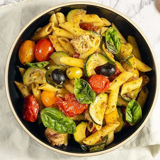 Provençaalse pasta met kalkoen