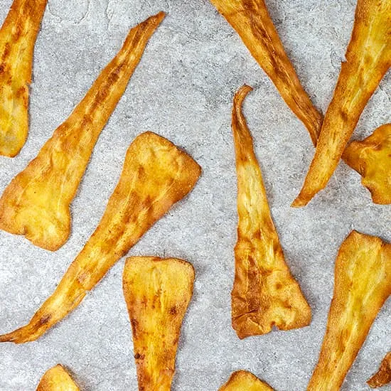 Recept: Pastinaak chips uit de oven