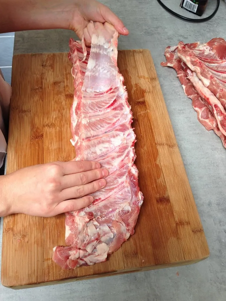 Spareribs voorbereiden