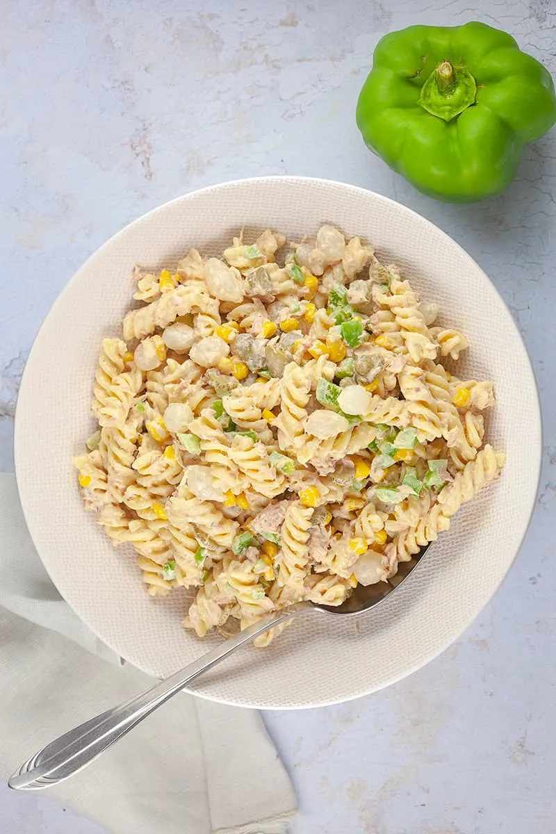 Pastasalade met tonijn