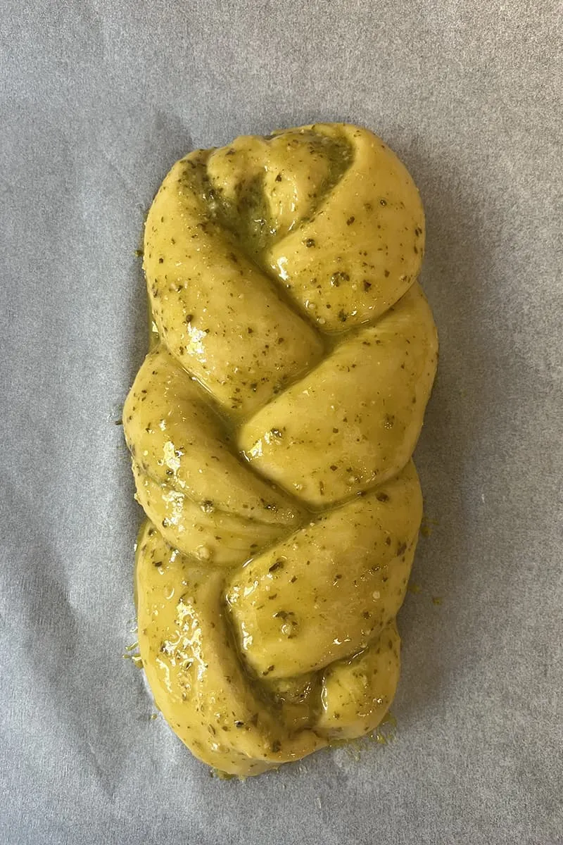 Pesto brood voorbereiding - stap 4