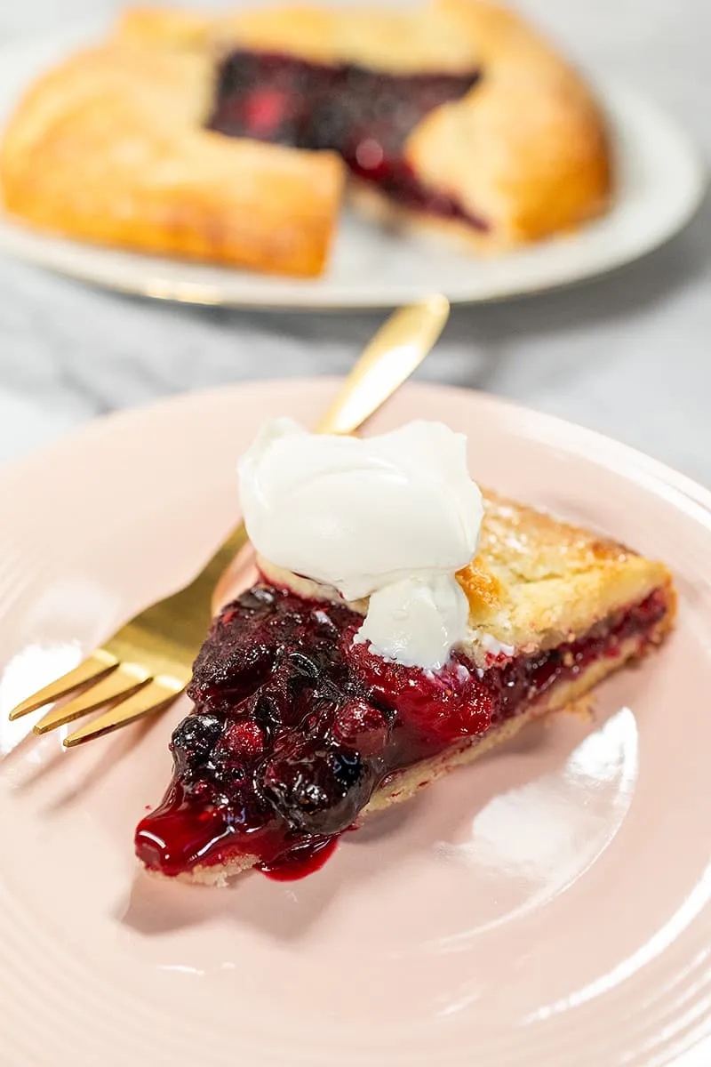 Galette met rood fruit