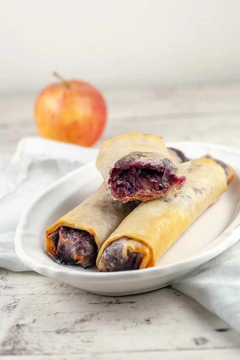 Mini rode kool strudel