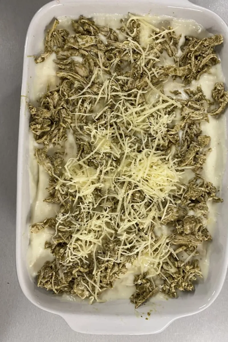Champignon lasagne met kip pesto - stap 8