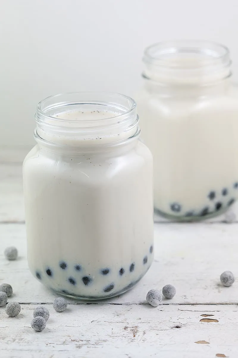 Perzik bubble tea