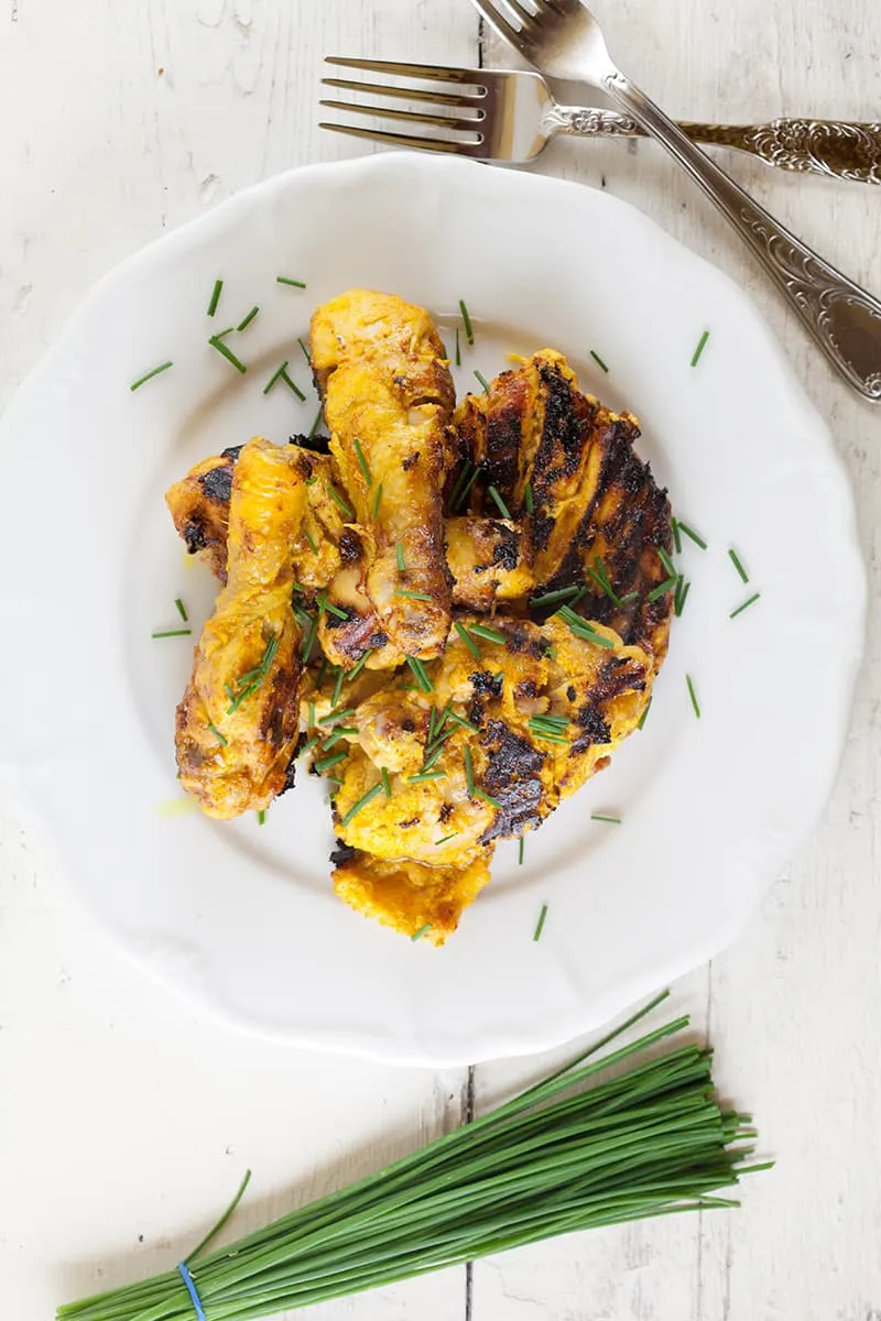 Kip tandoori uit de pan
