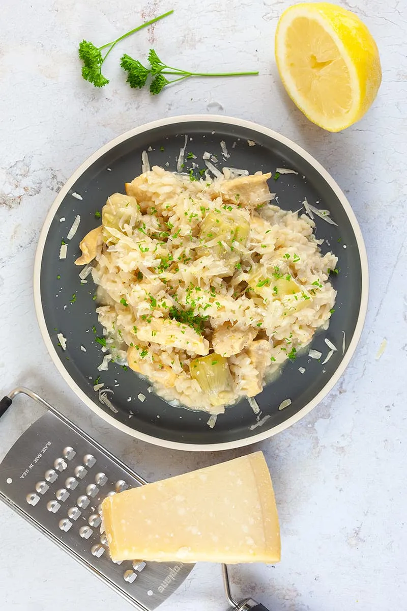 Citroen risotto met kip