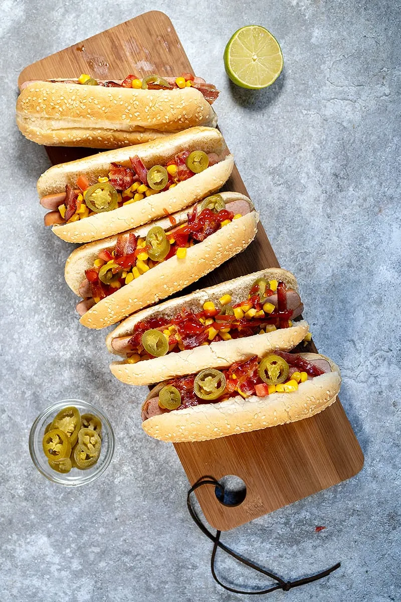 Mexicaanse hotdogs