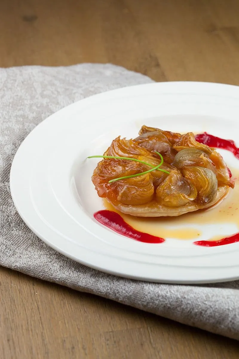 Mini sjalot tarte tatin