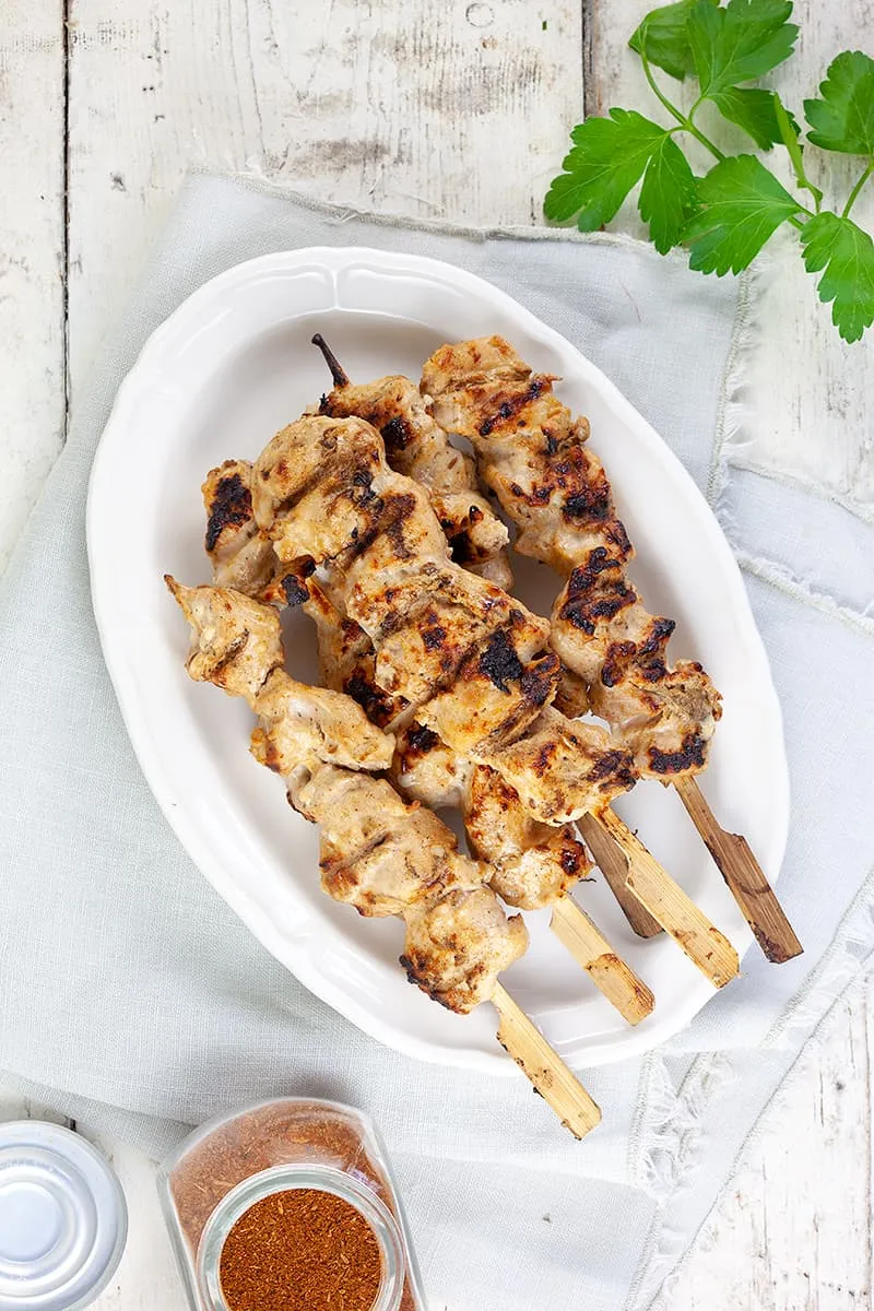 Kalkoen tandoori spiesjes