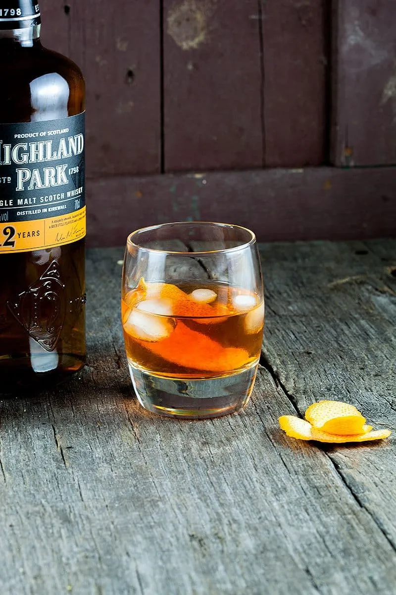Ouderwetse whiskey cocktail